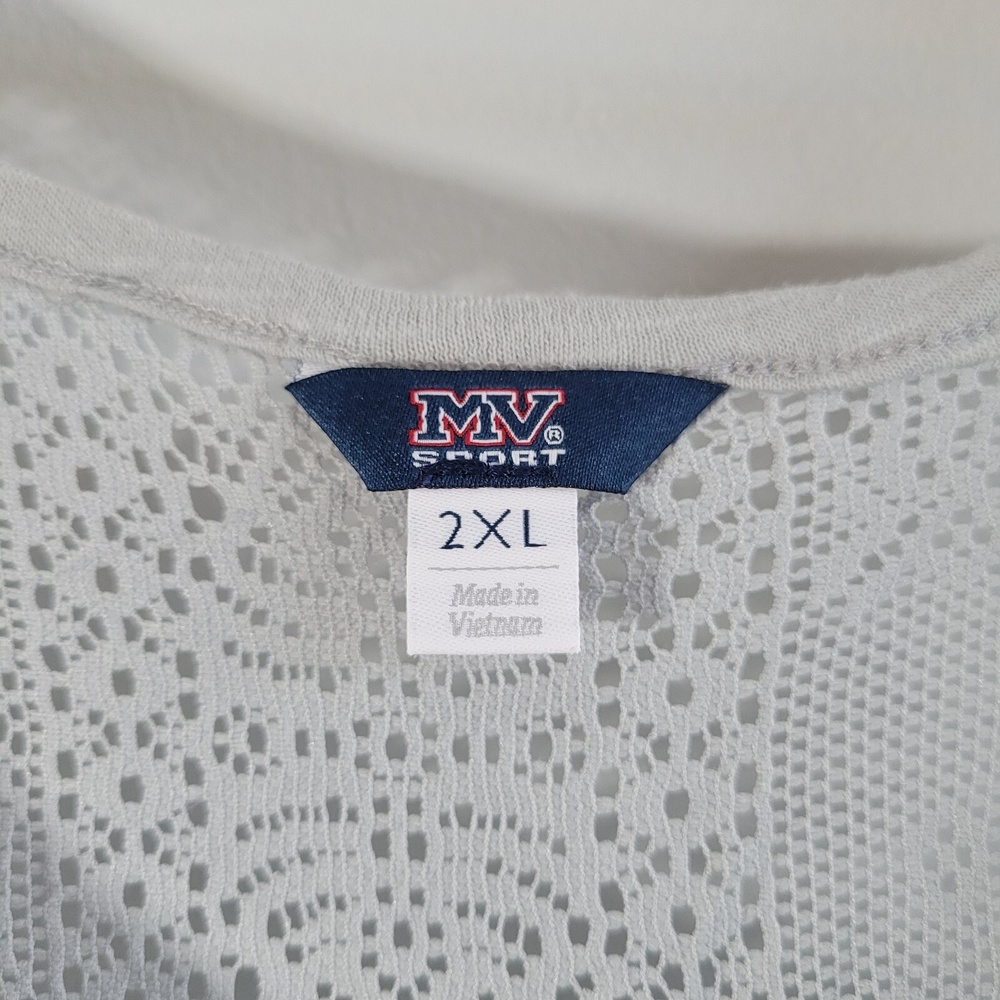 MV Sport Women's 2XL Kappa Delta Grey Lace Back Tank Top College Sorority Greek - Picture 6 of 6